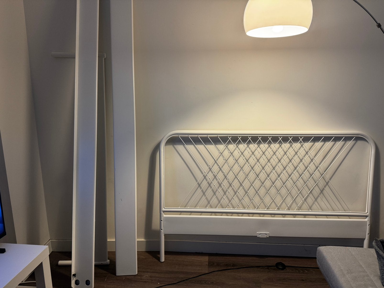 IKEA DOUBLE BED FRAME (NESTTUN), Ophalen, Tweepersoons, Metaal, 160 cm