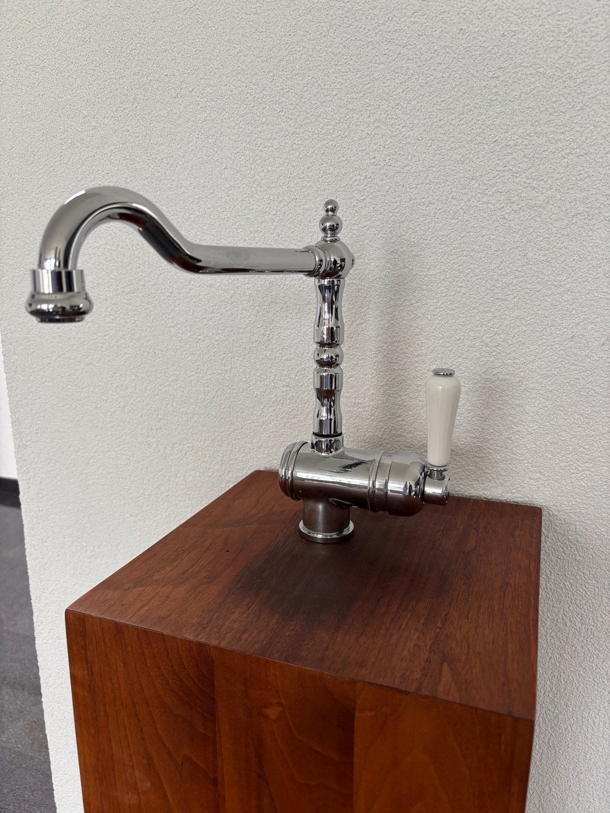 Nostalgische Chroom keuekenKraan 1 greep vintage, Doe-het-zelf en Verbouw, Sanitair, Ophalen of Verzenden, Nieuw, Chroom, Kraan