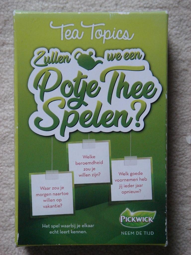 LEUK: Tea Topics: Zullen we een potje thee spelen?, Vijf spelers of meer, Ophalen, Zo goed als nieuw, Identity Games