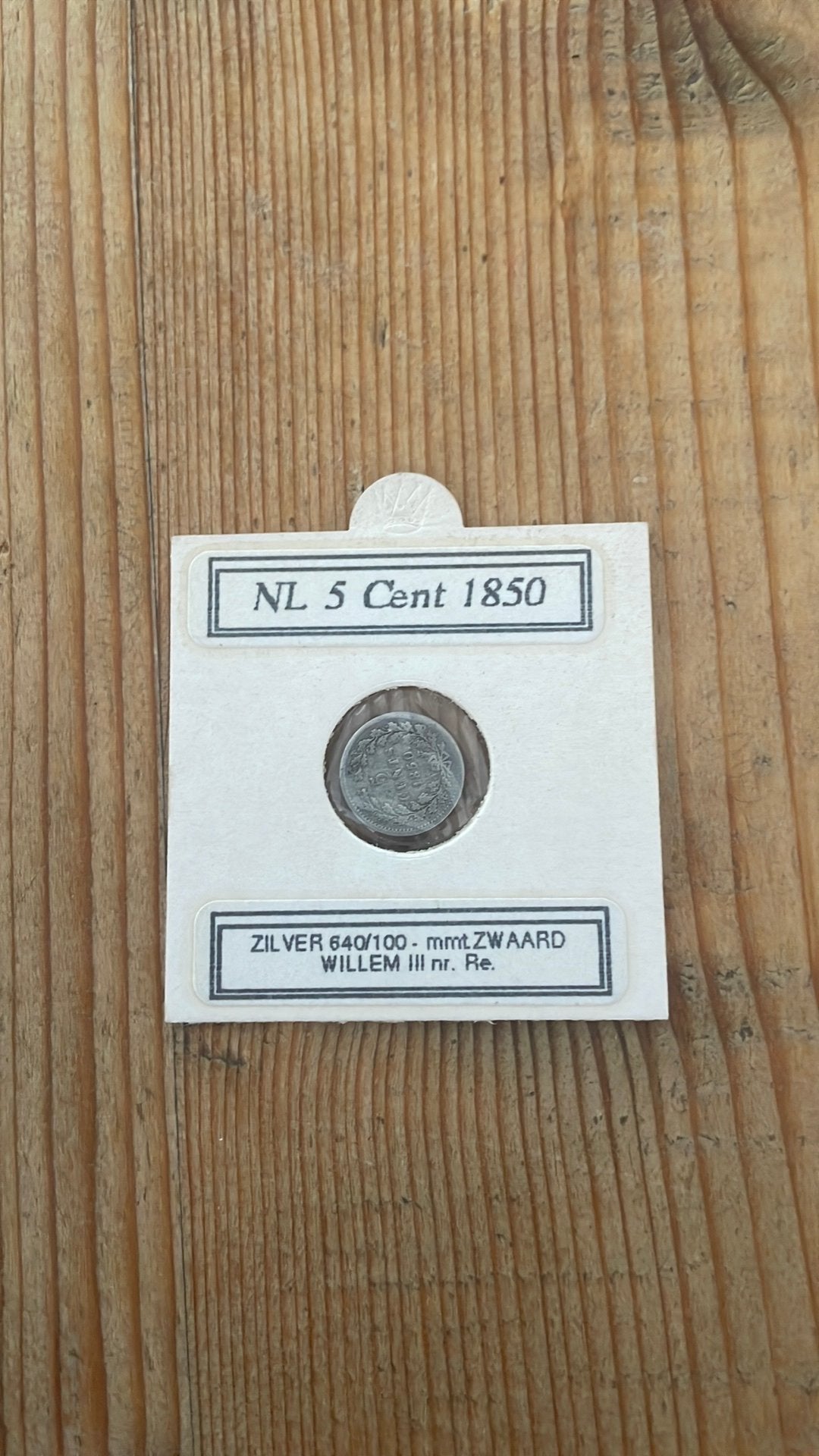 Nederlandse munt 5 cent willem lll 1850, Ophalen of Verzenden, Koning Willem III