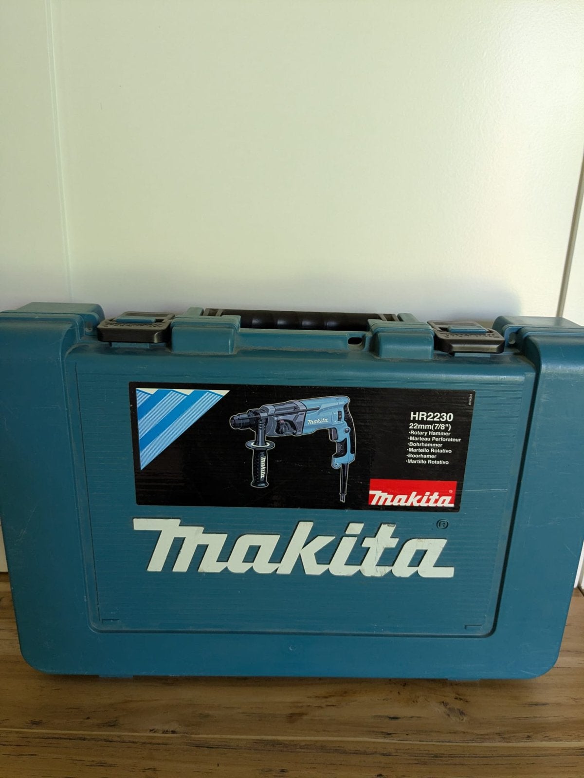 Makita HR2230 Klopboorhamer in koffer, Boor- en/of Breekhamer, Ophalen of Verzenden, Klopboormechanisme, Gebruikt