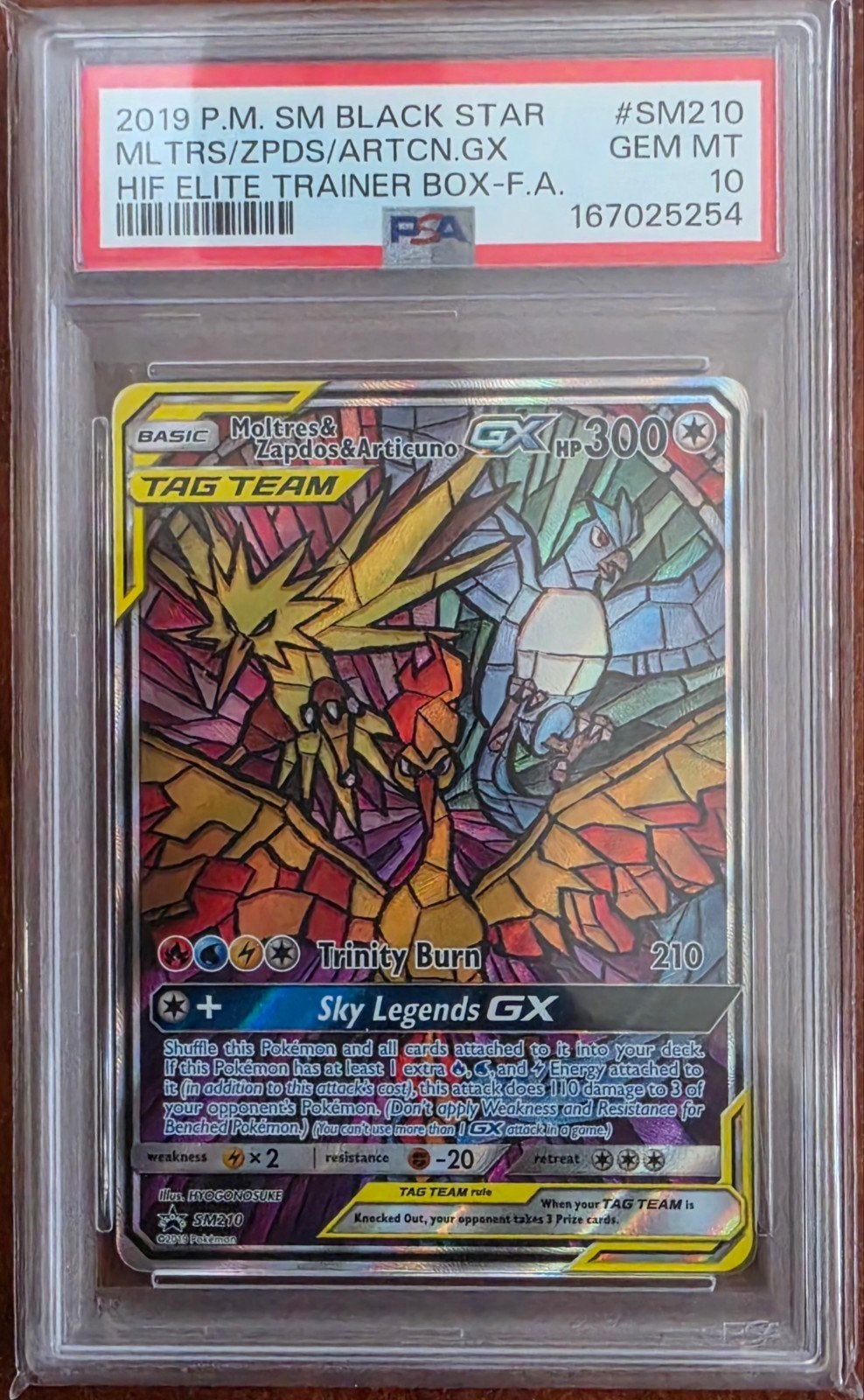 Moltres & Zapdos & Articuno GX PSA 10, Ophalen of Verzenden, Zo goed als nieuw