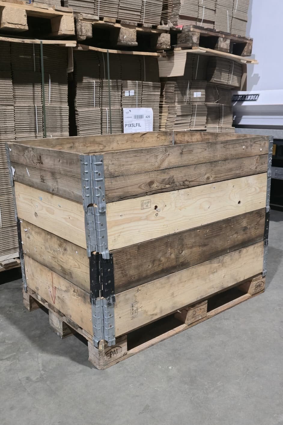 pallet randen stapelranden opzet randen europallet, 100 cm of meer, 60 cm of meer, Ophalen of Verzenden, 50 cm of meer