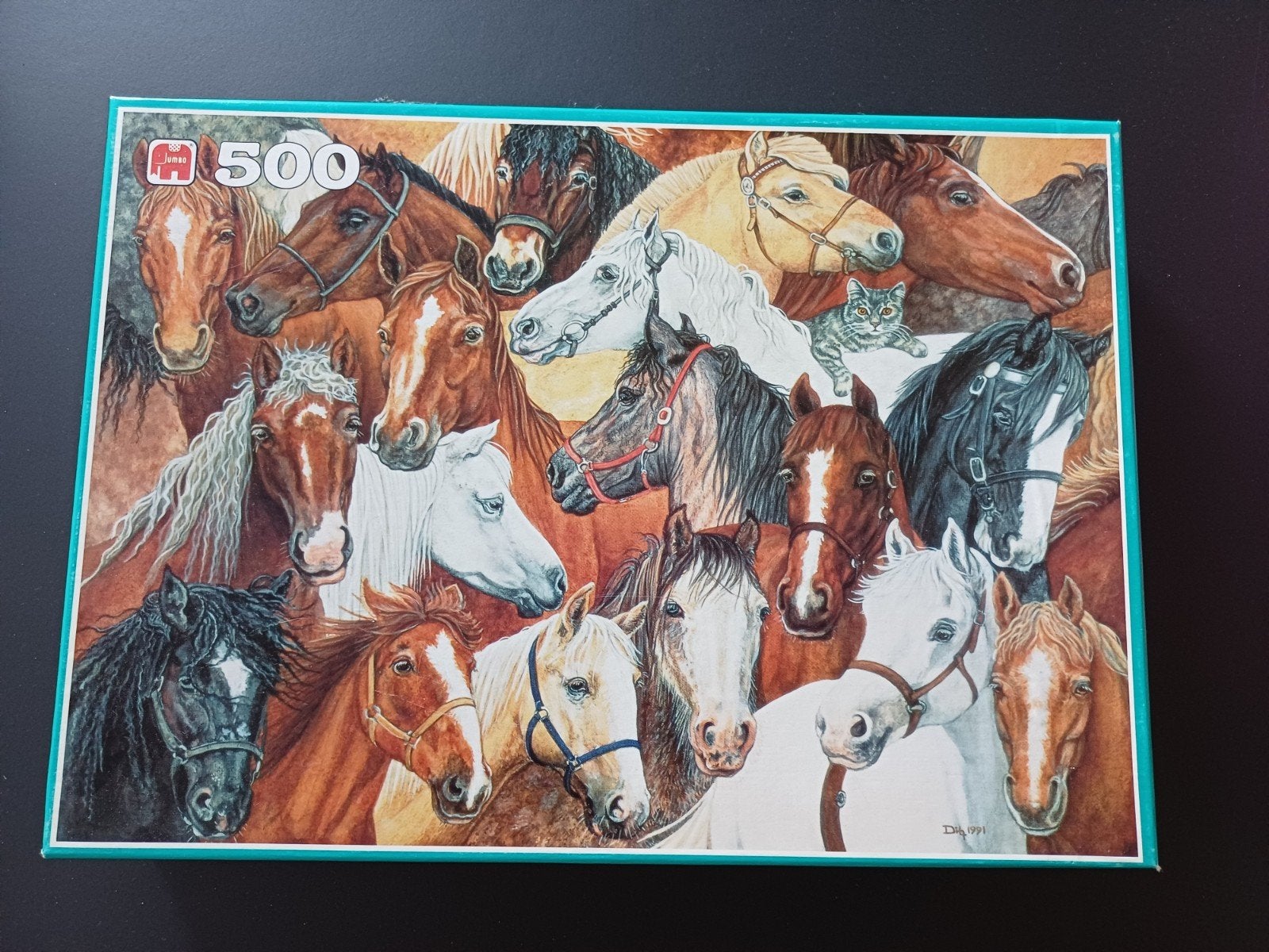 Legpuzzel van 500 stukjes met paarden, Ophalen, 500 t/m 1500 stukjes, Gebruikt, Legpuzzel