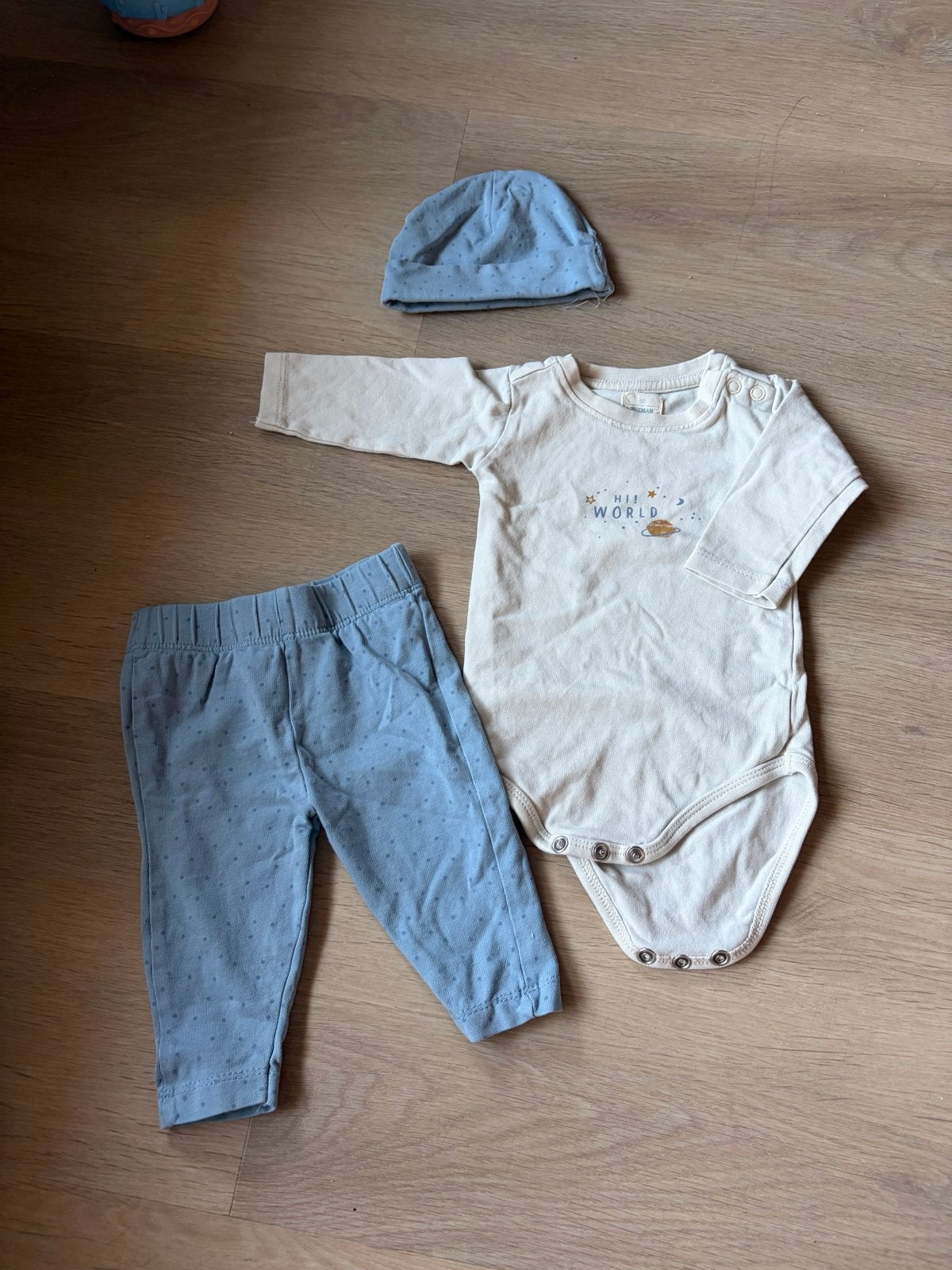 Romper setje maat 50 Zeeman, Ophalen of Verzenden, Zo goed als nieuw, Jongetje of Meisje, Setje