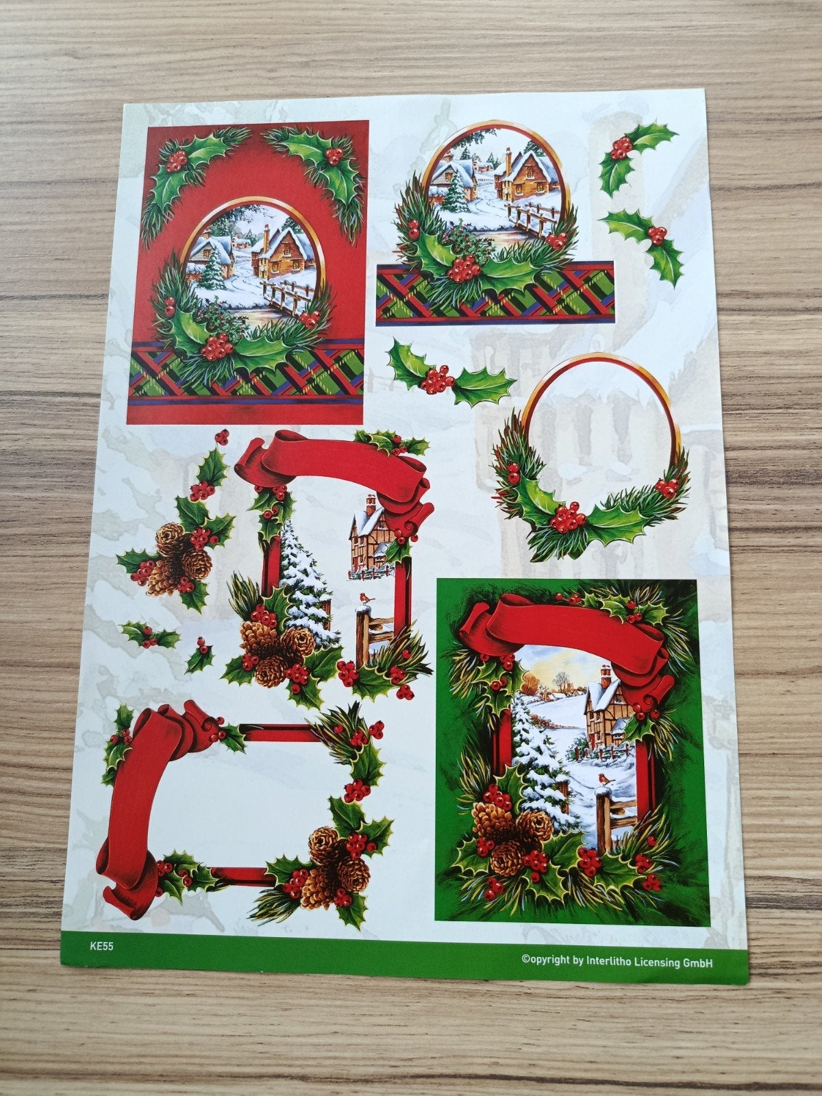 Kerst Knipvel,, Hobby en Vrije tijd, Kaarten | Zelf maken, Ophalen of Verzenden, Nieuw, Kerst, Knipvel