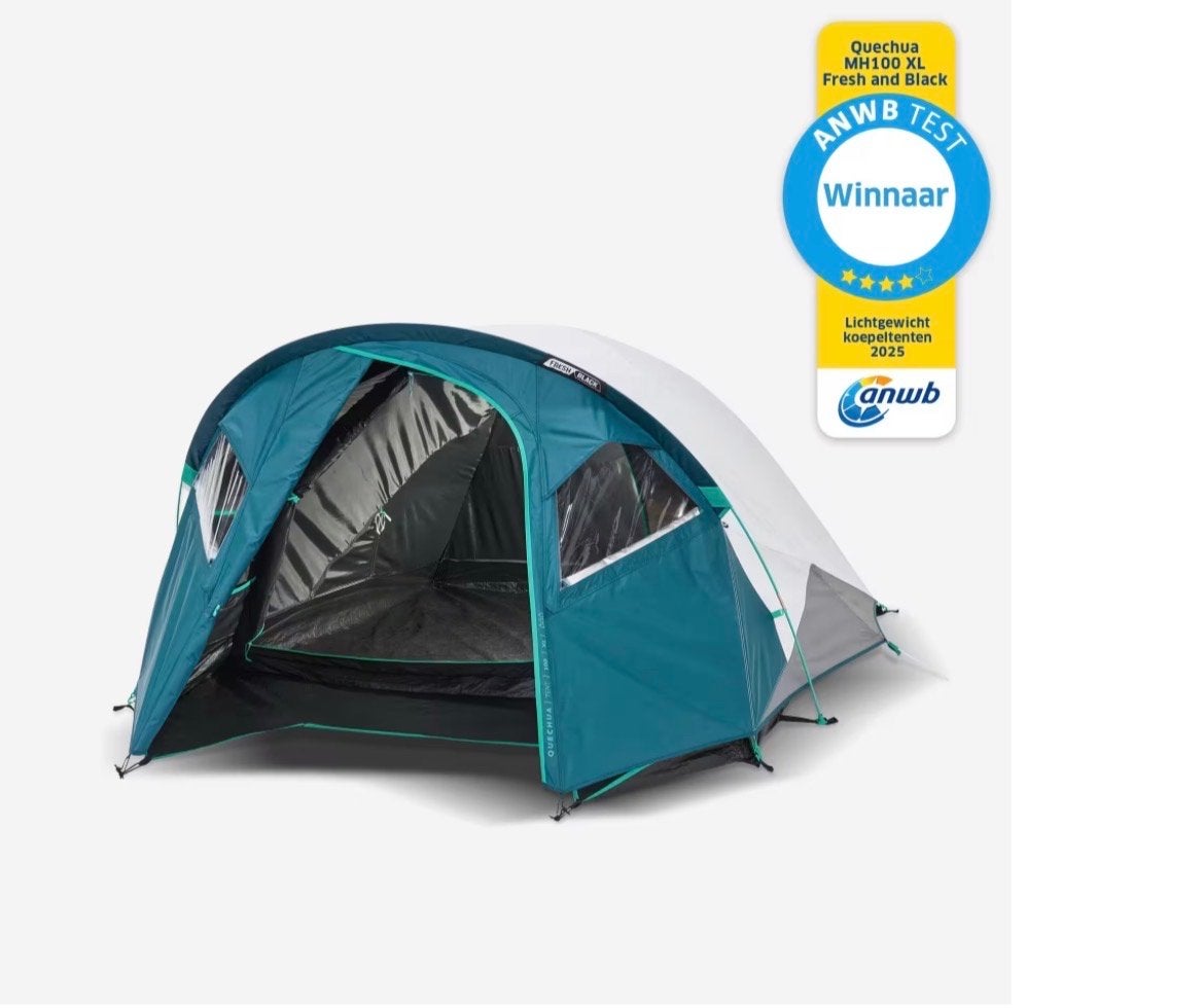 Quechua MH100 XL Fresh & Black Tent -  ALS NIEUW, Ophalen, Zo goed als nieuw, Tot en met 3