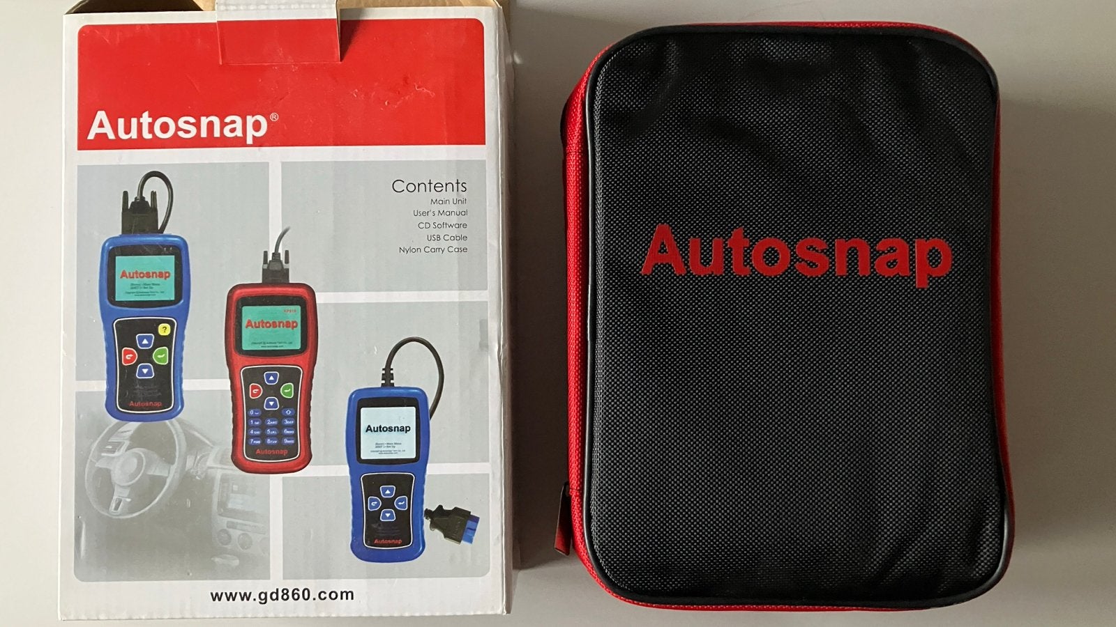 Autosnap OBD2 Scanner - Diagnose en Foutcodes Lezen, Ophalen of Verzenden, Zo goed als nieuw