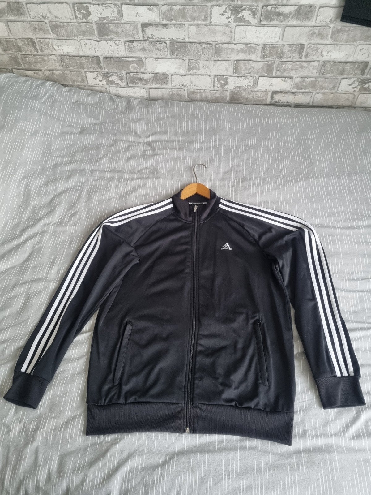 Adidas Climalite Essentials Trainingsjack Zwart Maat L, Kleding | Heren, Maat 52/54 (L), Zwart, Ophalen of Verzenden, Zo goed als nieuw