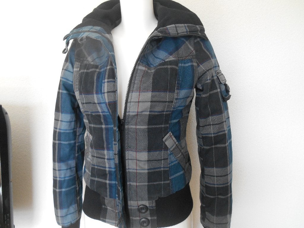 Freshmade Heerlijk Nieuwe Warme Geruite Winterjas, Ophalen of Verzenden, Nieuw, Maat 46 (S) of kleiner, Blauw