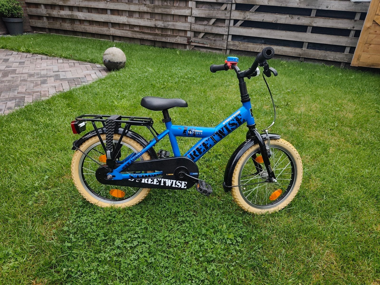 Loekie Streetwise 16 inch jongensfiets - Blauw, Ophalen, Terugtraprem, Loekie, 16 tot 20 inch