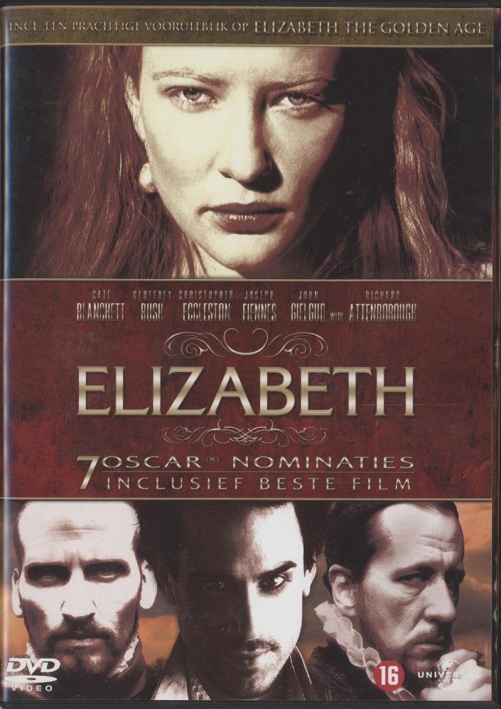 20) Elizabeth: met Cate Blanchett en Joseph Fiennes, Vanaf 16 jaar, Ophalen of Verzenden, Gebruikt, Historisch of Kostuumdrama