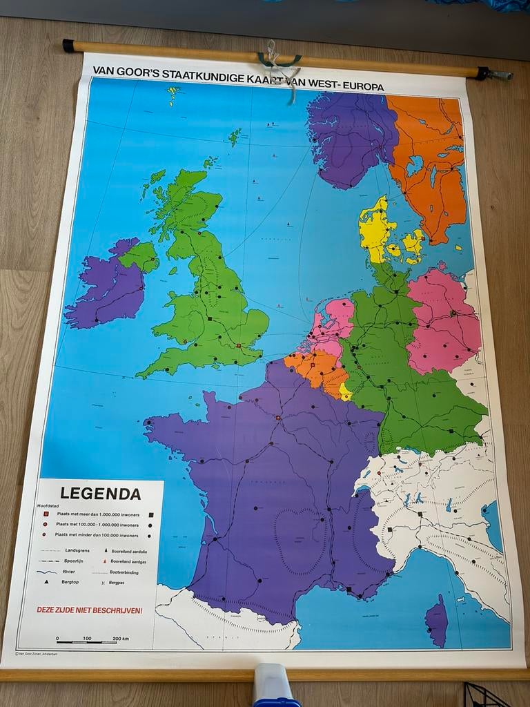 Schoolplaat West Europa, Ophalen, Aardrijkskunde