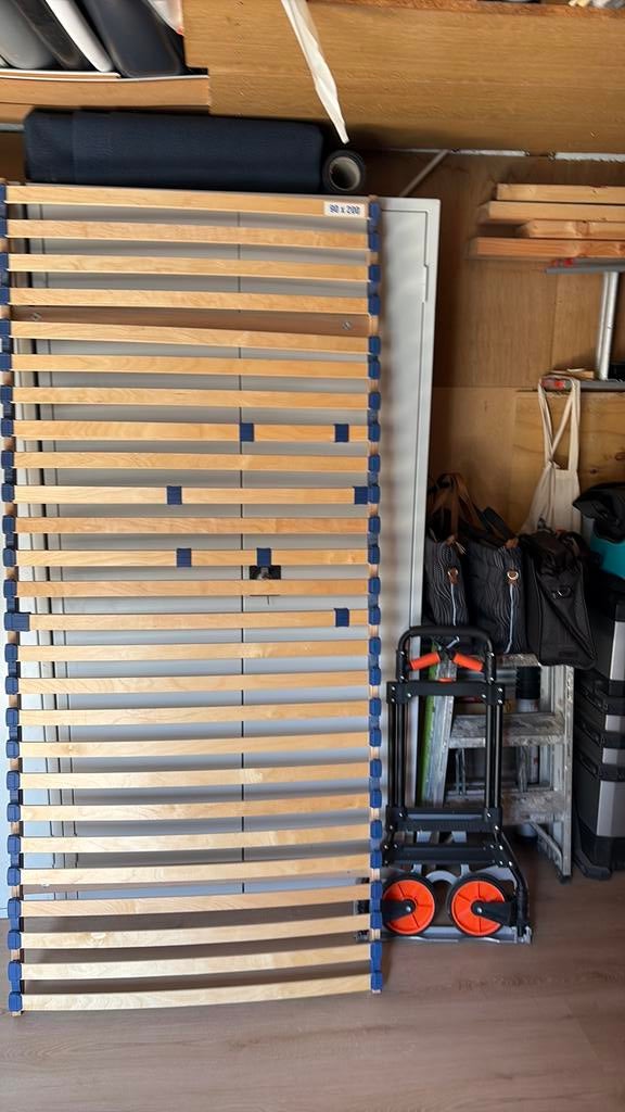 Lattenbodem, Huis en Inrichting, Slaapkamer | Matrassen en Bedbodems, Ophalen, 90 cm, Eenpersoons, Zo goed als nieuw