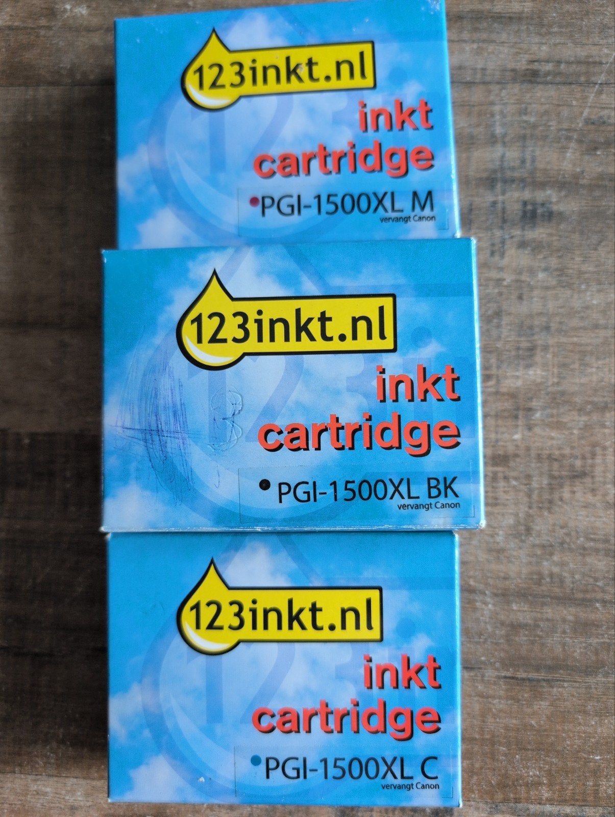 inktpatronen over. i.v.m andere printer, Ophalen, Nieuw