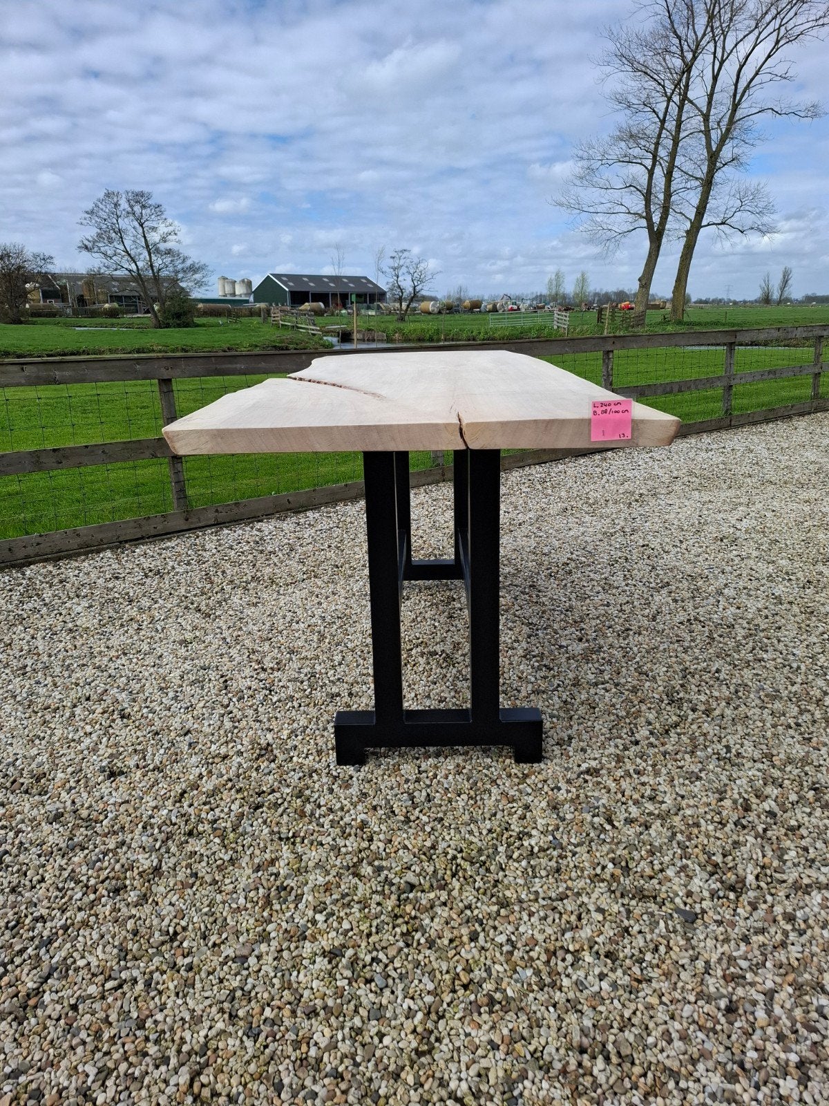 Stoere handgemaakte bartafel/statafel, Ophalen, Nieuw