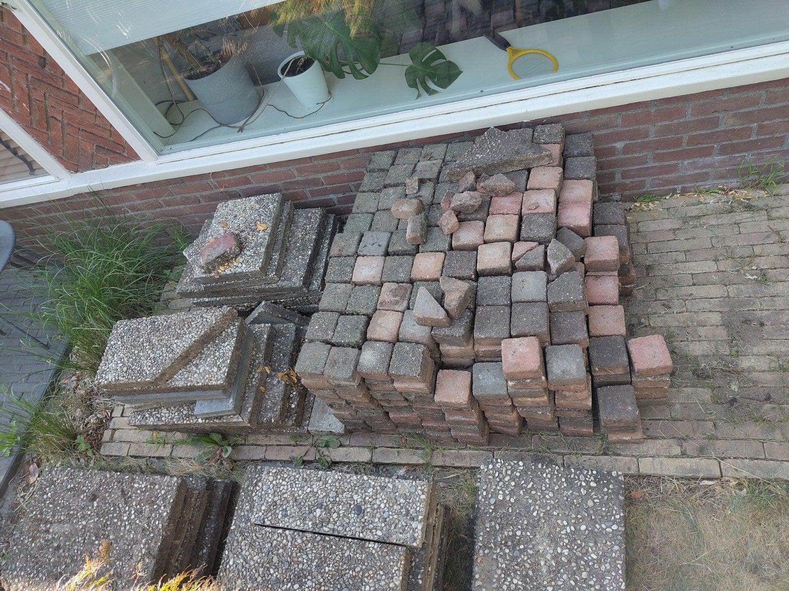 Gebruikte klinkers en terrastegels, Ophalen, Gebruikt, Klinkers, 10 m² of meer