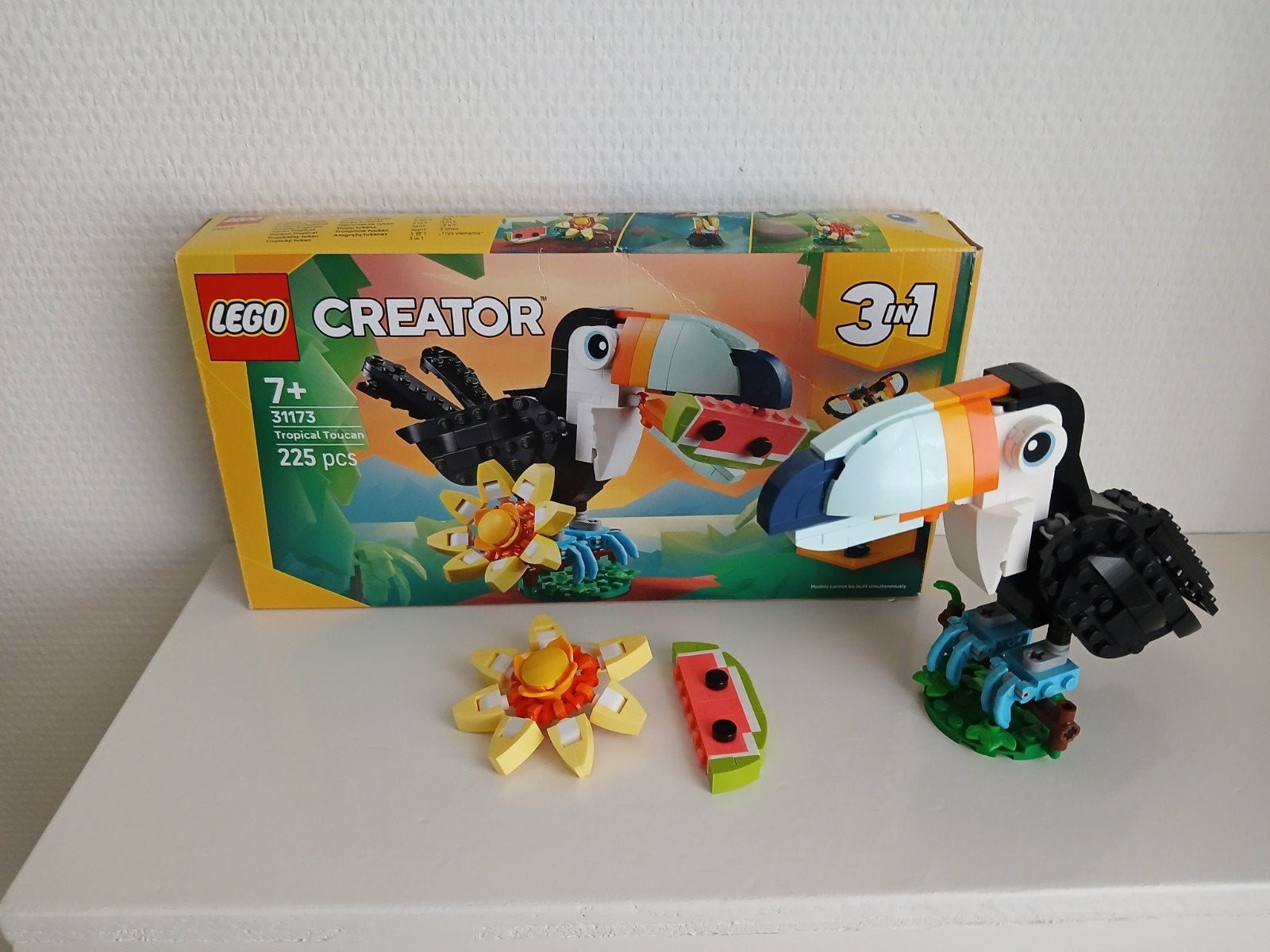 LEGO Creator 3in1 Tropische Toekan 31173 - Zo goed als nieuw, Lego, Ophalen of Verzenden, Zo goed als nieuw, Creator