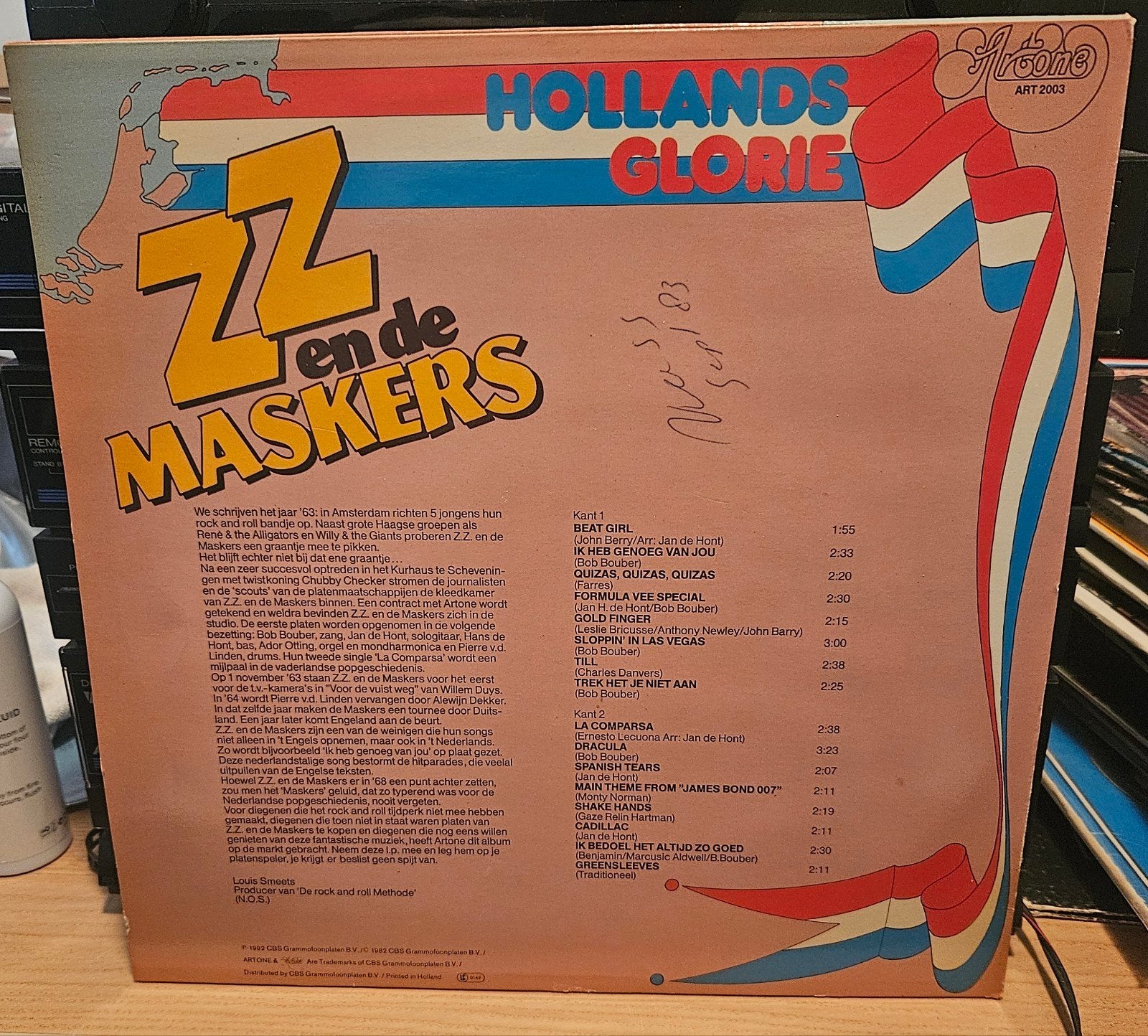 ZZ en de Maskers - Hollands Glorie LP (1983), LP, Gebruikt, Ophalen of Verzenden, Levenslied of Smartlap