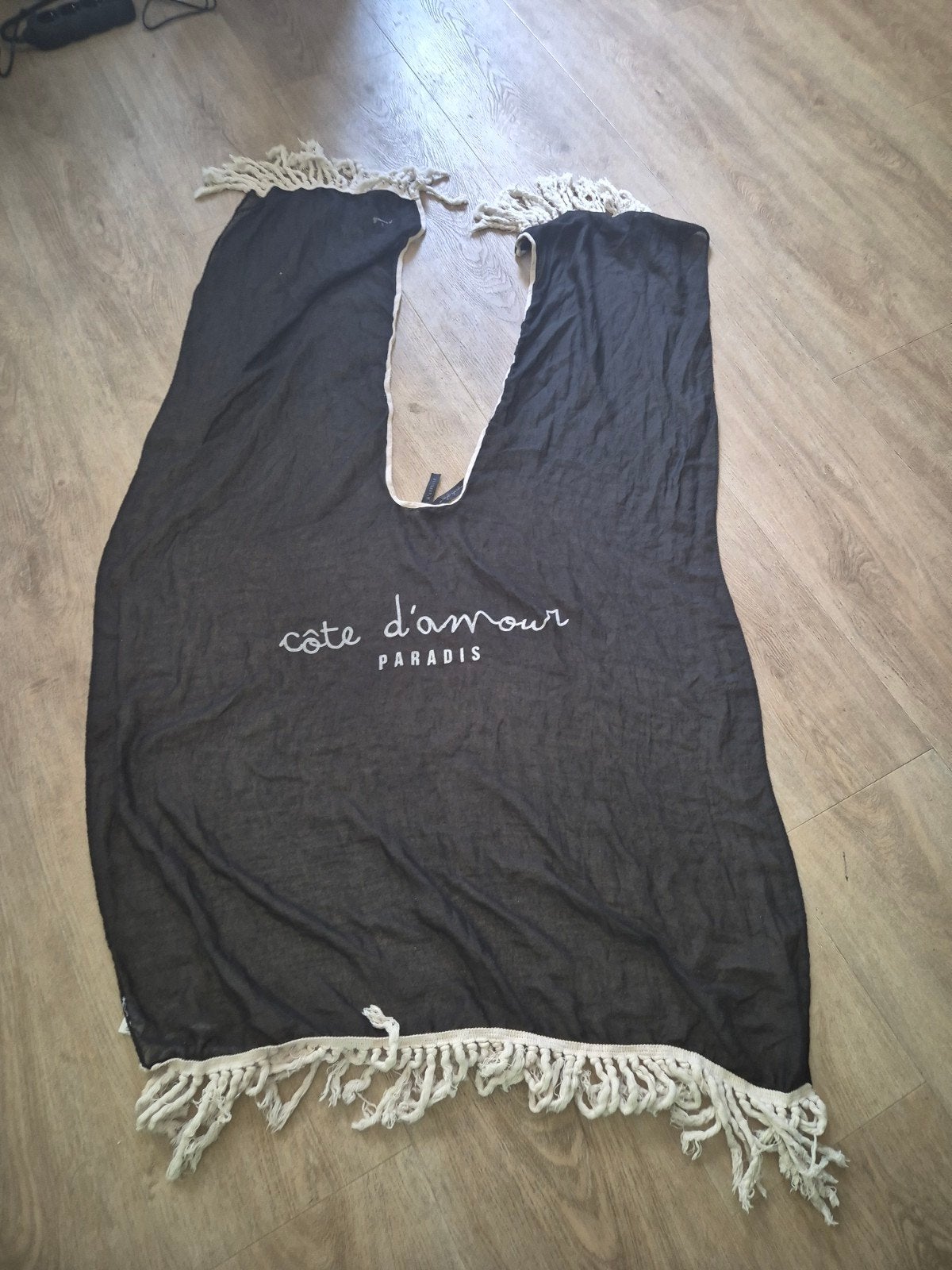 Zwart/beige omslagdoek voor de zon van Je m'appelle, Overige typen, Zwart, Je m'appelle, Ophalen of Verzenden