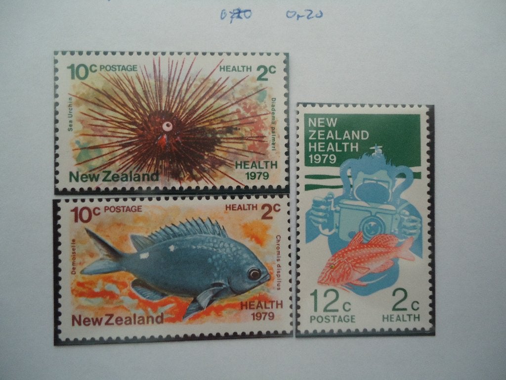 Vis Nieuw-Zeeland 1979, mi. 776-778 postfris, Ophalen of Verzenden, Postfris, Dier of Natuur