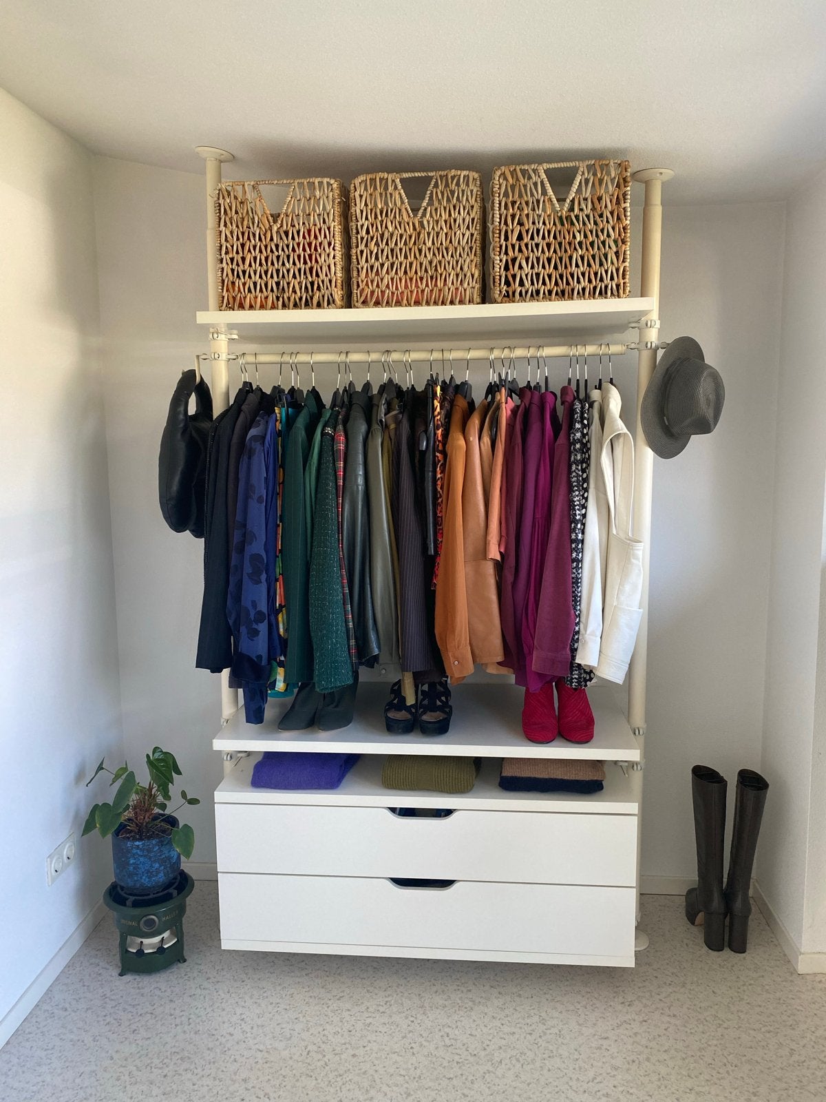 Ikea Stolmen open kast met lades en roede, Ophalen, Overige materialen, Gebruikt, 100 tot 150 cm