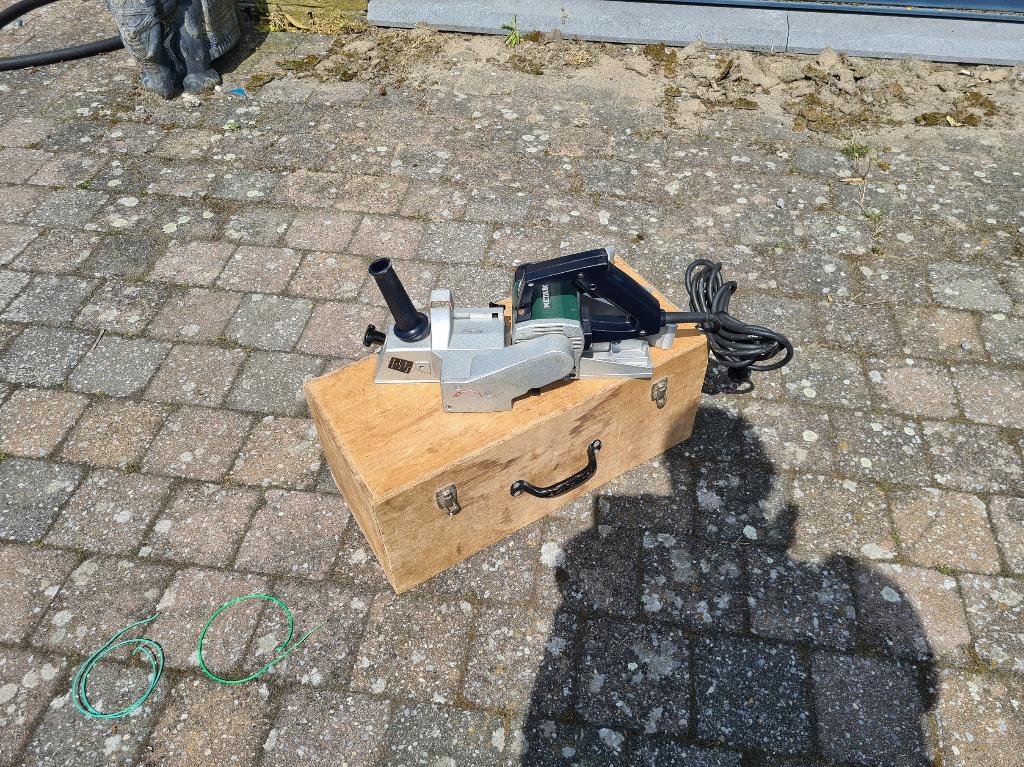 Metabo 4360 schaaf in houten kist, Ophalen of Verzenden, Zo goed als nieuw, Elektrisch