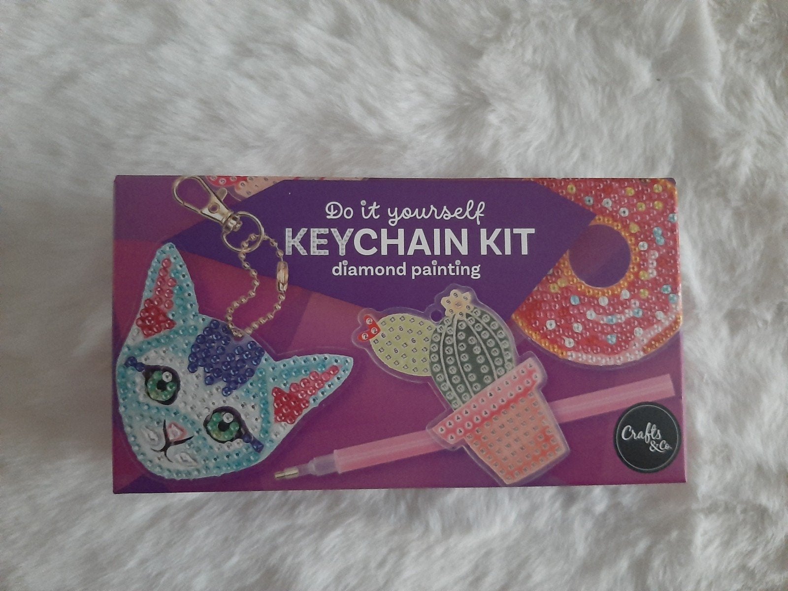 DIY Diamond Painting Sleutelhanger Kit - Crafts & Co, Ophalen, Overige thema's, Nieuw, Meerkleurig
