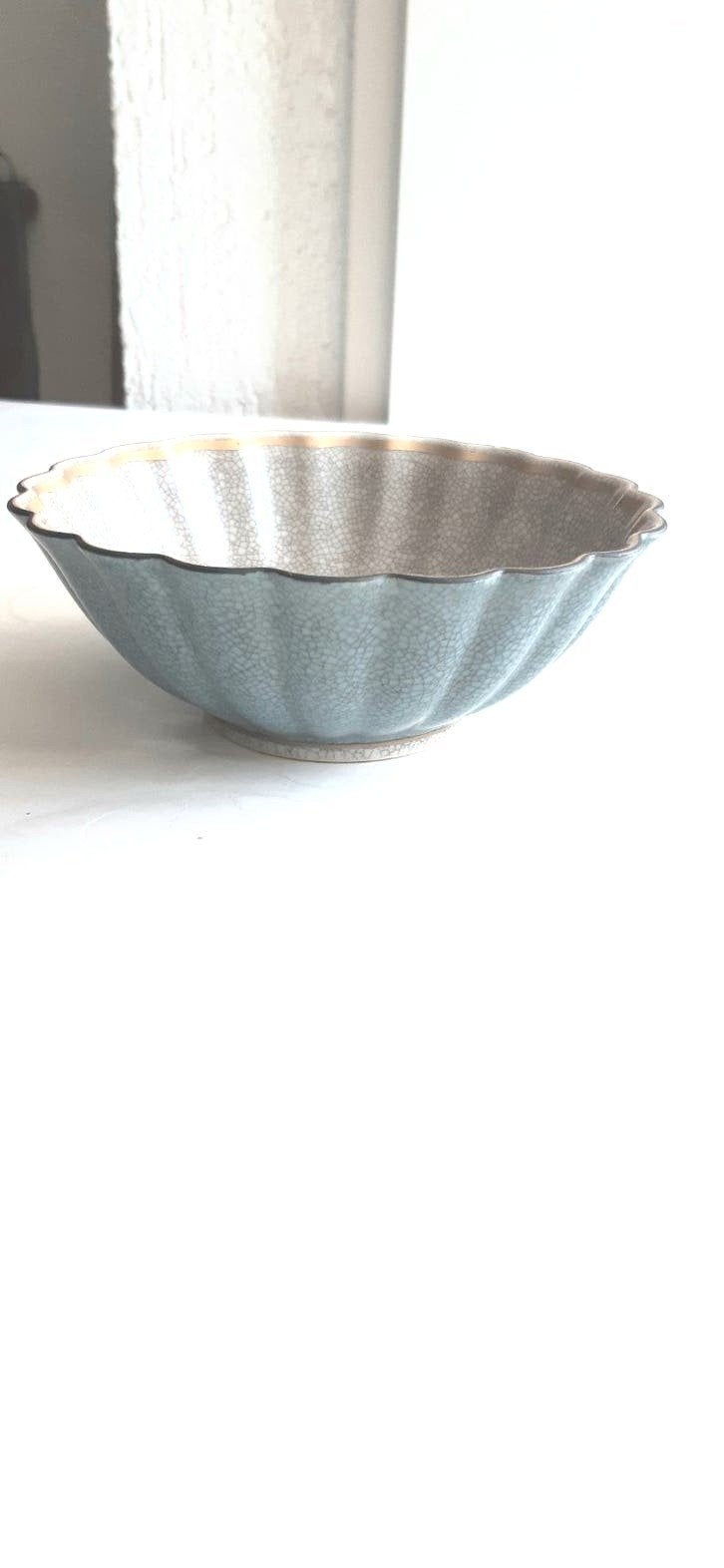 Royal Copenhagen vintage crackele schaaltje Thorkild Olsen (, Ophalen of Verzenden