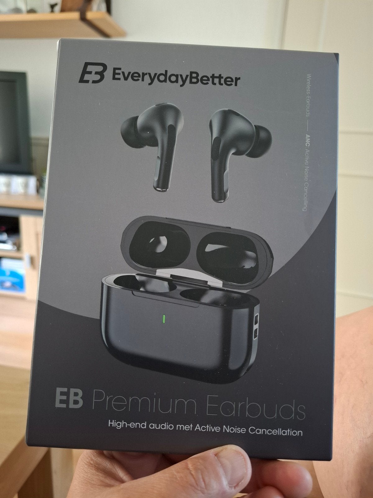 Nieuwe Earbuds in doos., Telecommunicatie, Zwart, Overige merken, Nieuw, Ophalen of Verzenden