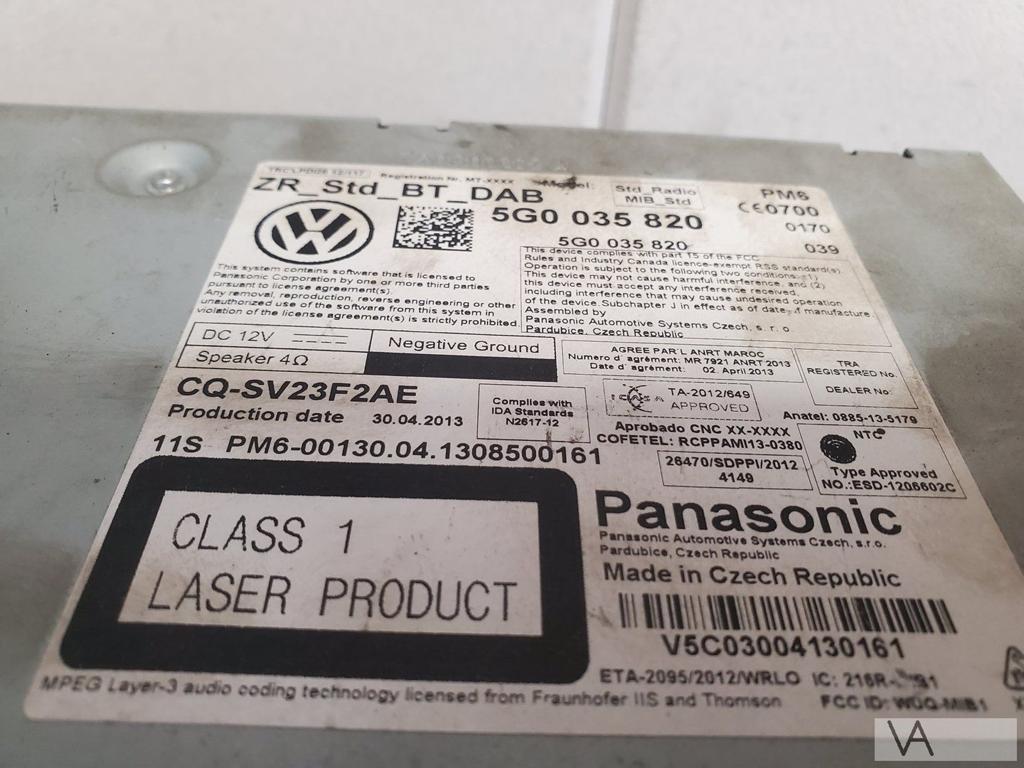 VW Golf 7 2012 - 2018 multimedia radio module 5g0035820 €100, Ophalen of Verzenden, -, -, -