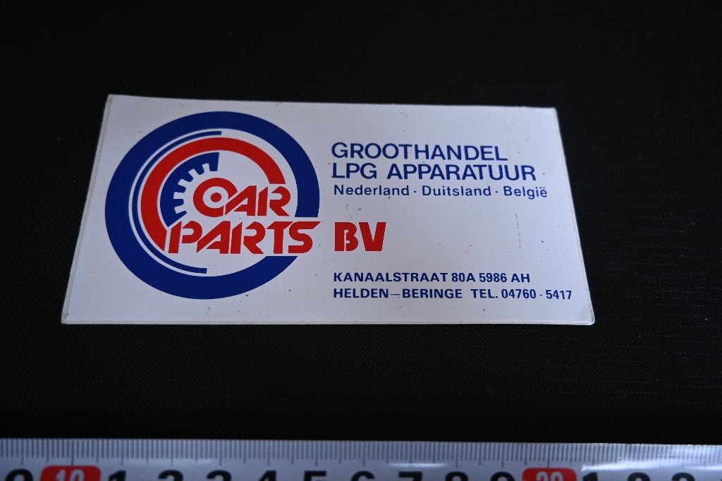 sticker Helden Beringe CAR PARTS BV LPG Apparatuur, Ophalen, Zo goed als nieuw