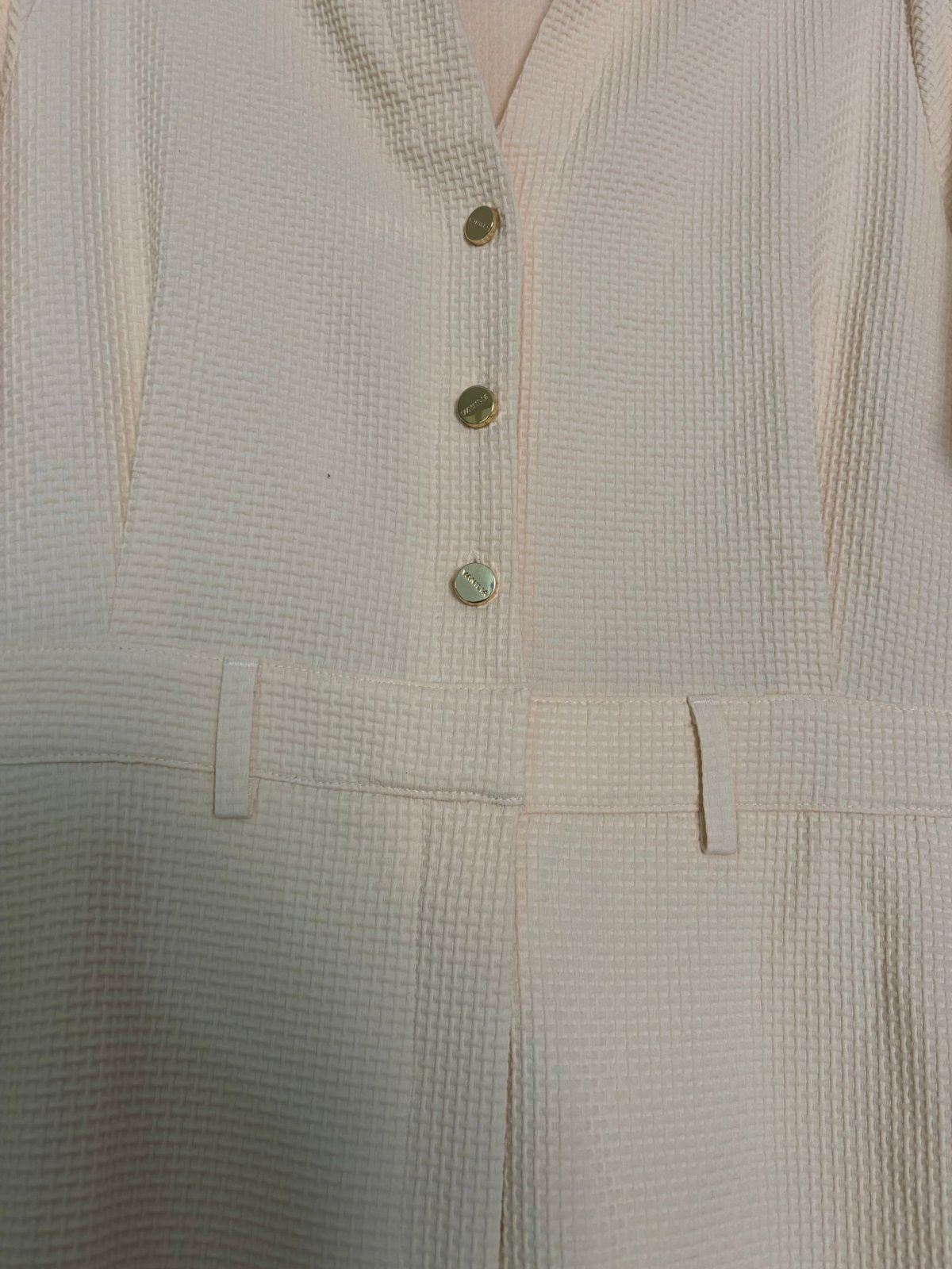 Vanilia jumpsuit crème 40 wafelstof, Ophalen, Zo goed als nieuw, Maat 38/40 (M), Beige