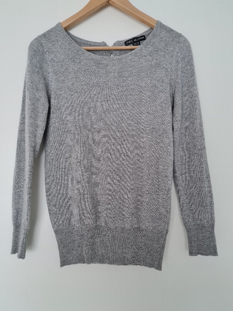 JS Millenium truitje grijs met glitter maat 36 / maat S, Kleding | Dames, Ophalen of Verzenden, JS Millenium, Maat 36 (S), Grijs
