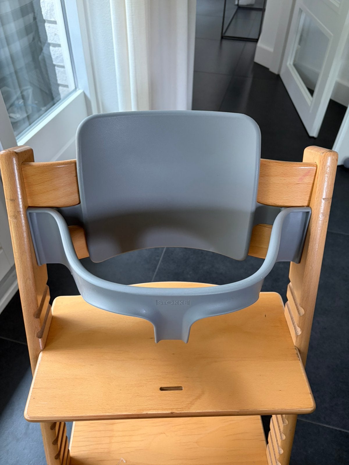 Stokke babyset grijs. Twee beschikbaar, Ophalen of Verzenden, Zo goed als nieuw, Meegroeistoel