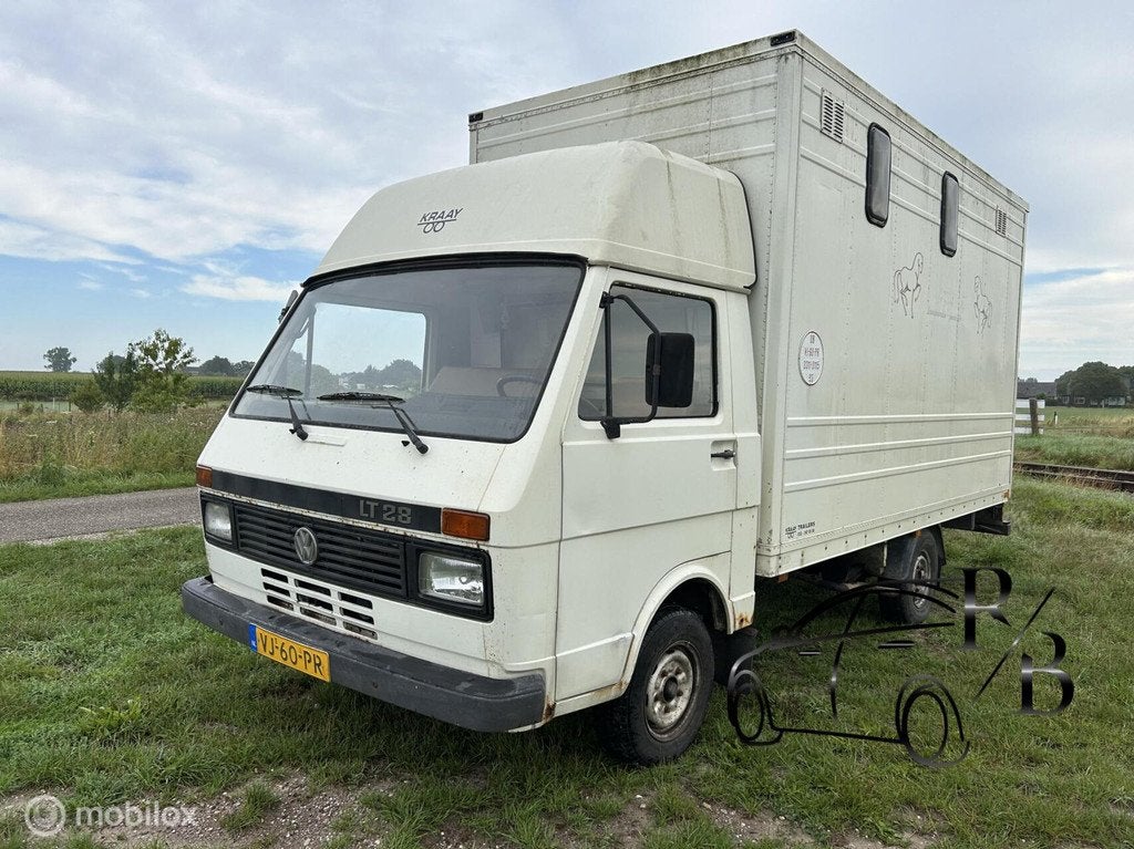 Volkswagen LT Bestel 28 D PAARDENWAGEN, Auto's, Bestelauto's, Trekhaak, Volkswagen, Wit, 75 pk