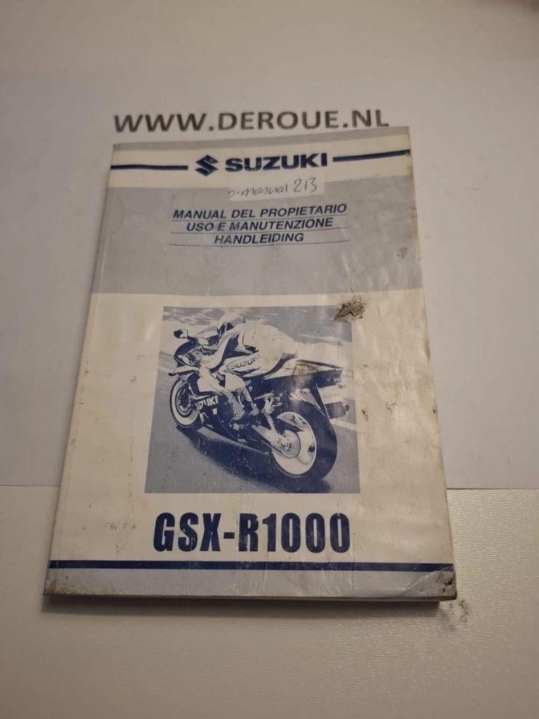 213 0WNERS MANUAL SUZUKI GSX-R1000 2000 USED, Ophalen of Verzenden, Suzuki