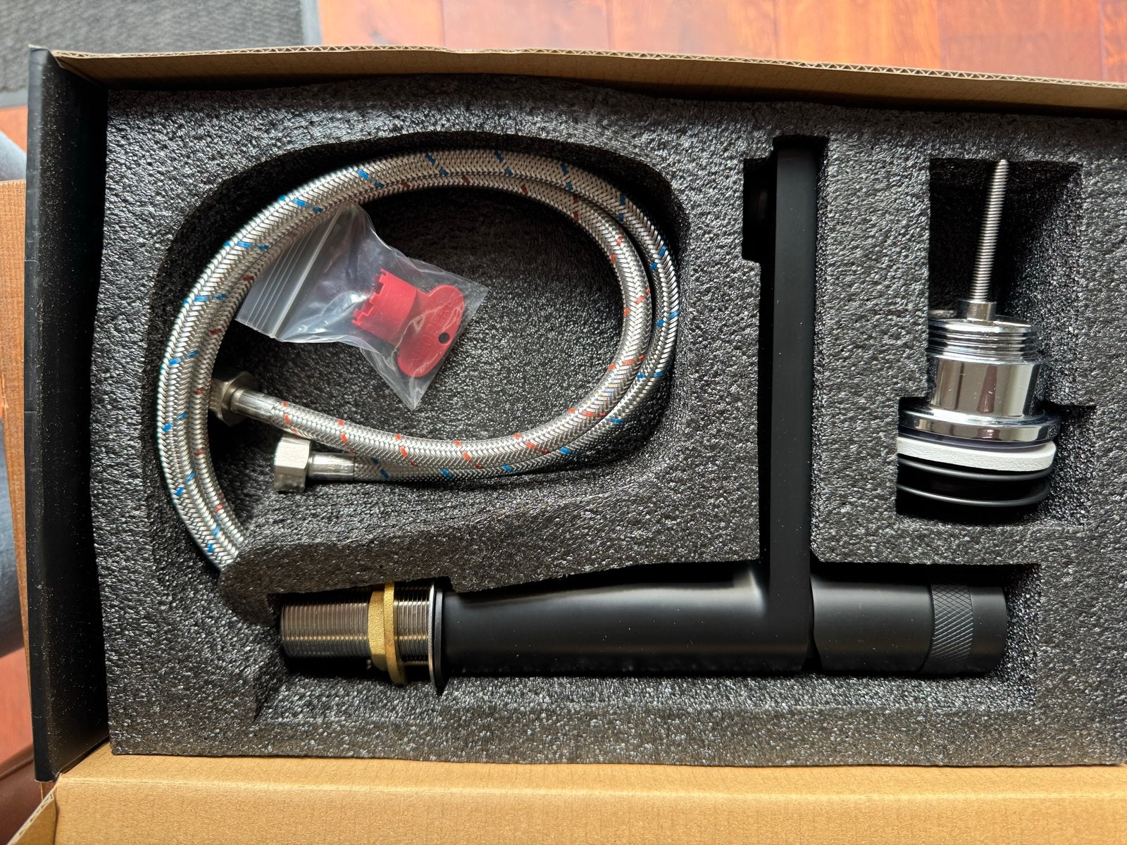 Blaufoss Sonic wastafelkraan (2 stuks) - Zwart, Ophalen, Nieuw, Kraan