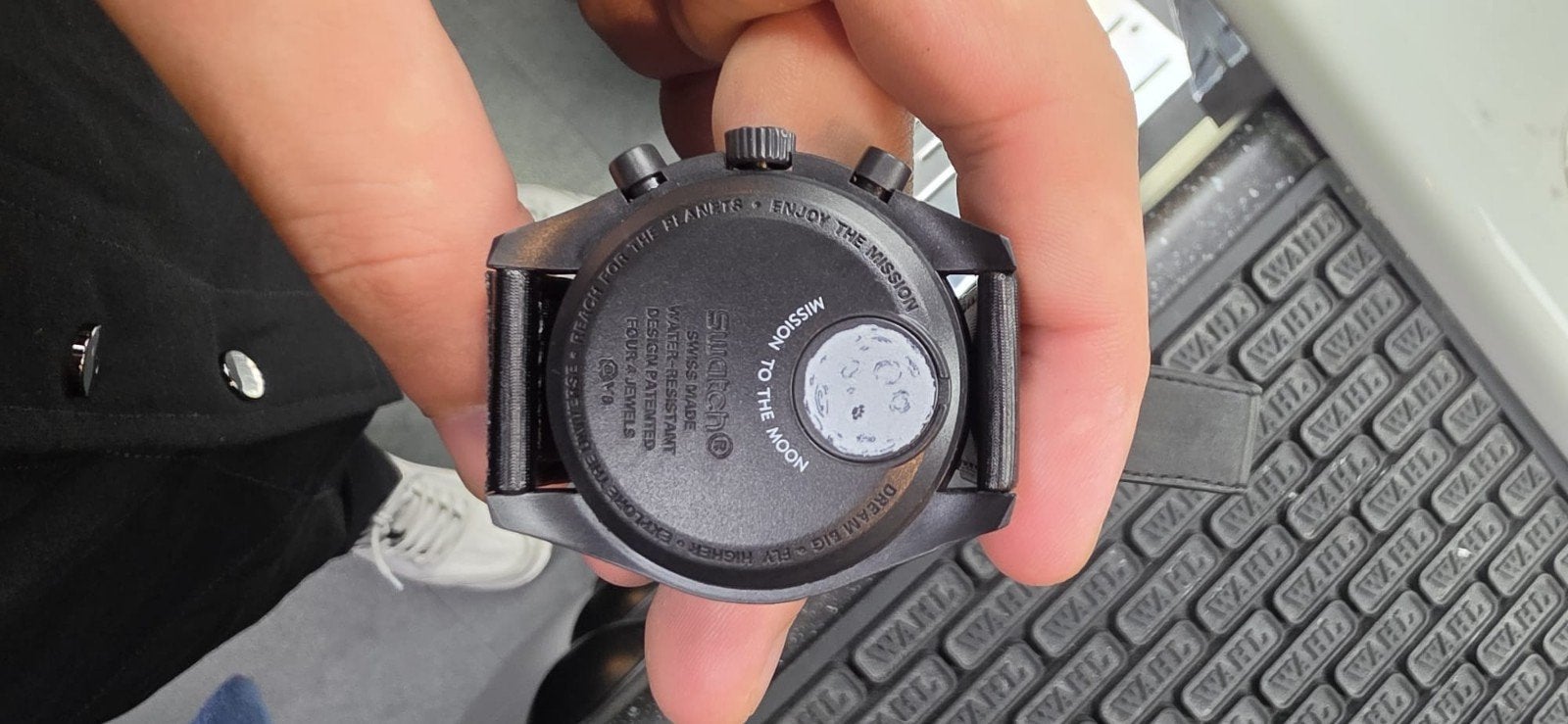 Omega Speedmaster Moonwatch - Zwart 

Mooie staat, Ophalen of Verzenden, Zo goed als nieuw, Staal, Omega
