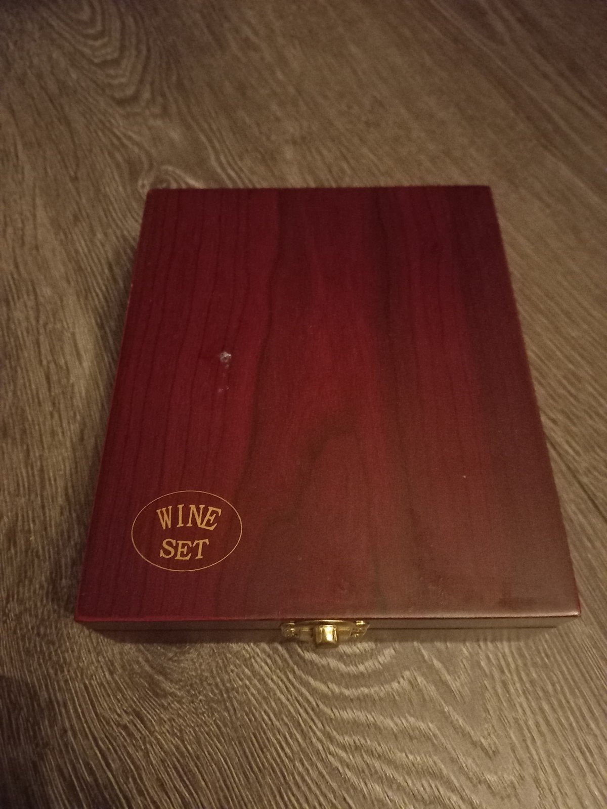 Wijnset in houten kistje -Kurkentrekker, thermometer, schenk, Ophalen of Verzenden, Nieuw