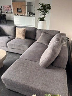 Hoekbank met fauteuil, Huis en Inrichting, Ophalen, Zo goed als nieuw, Stof