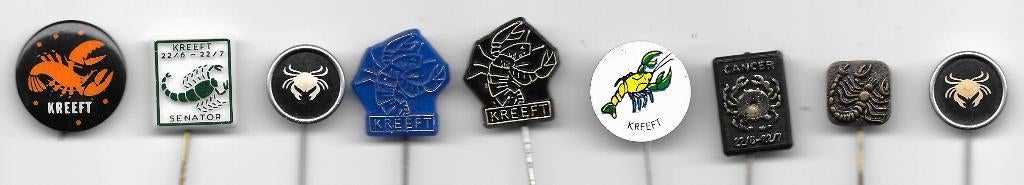 KREEFT STERRENBEELD SPELDEN, Verzamelen, Speldjes, Pins en Buttons, Gebruikt, Speldje of Pin, Overige onderwerpen, Verzenden