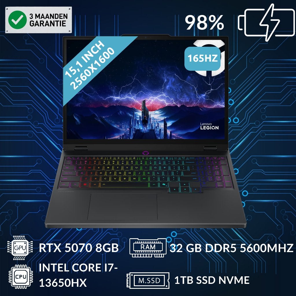 Lenovo Legion 5 (RTX 5070 & Intel Core i7-13650HX&32GB OLED), Intel Core i7-13650HX, DTGParts.Business@gmail.com, Ophalen of Verzenden