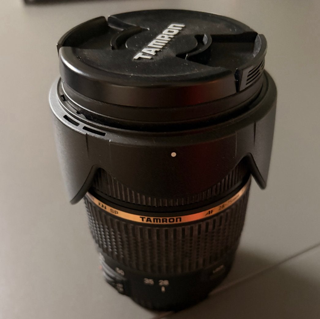 Tamron 28-75mm F/2.8 XR Di met Hoya UV filter, Gebruikt, Ophalen of Verzenden, Inclusief filter, Canon EF