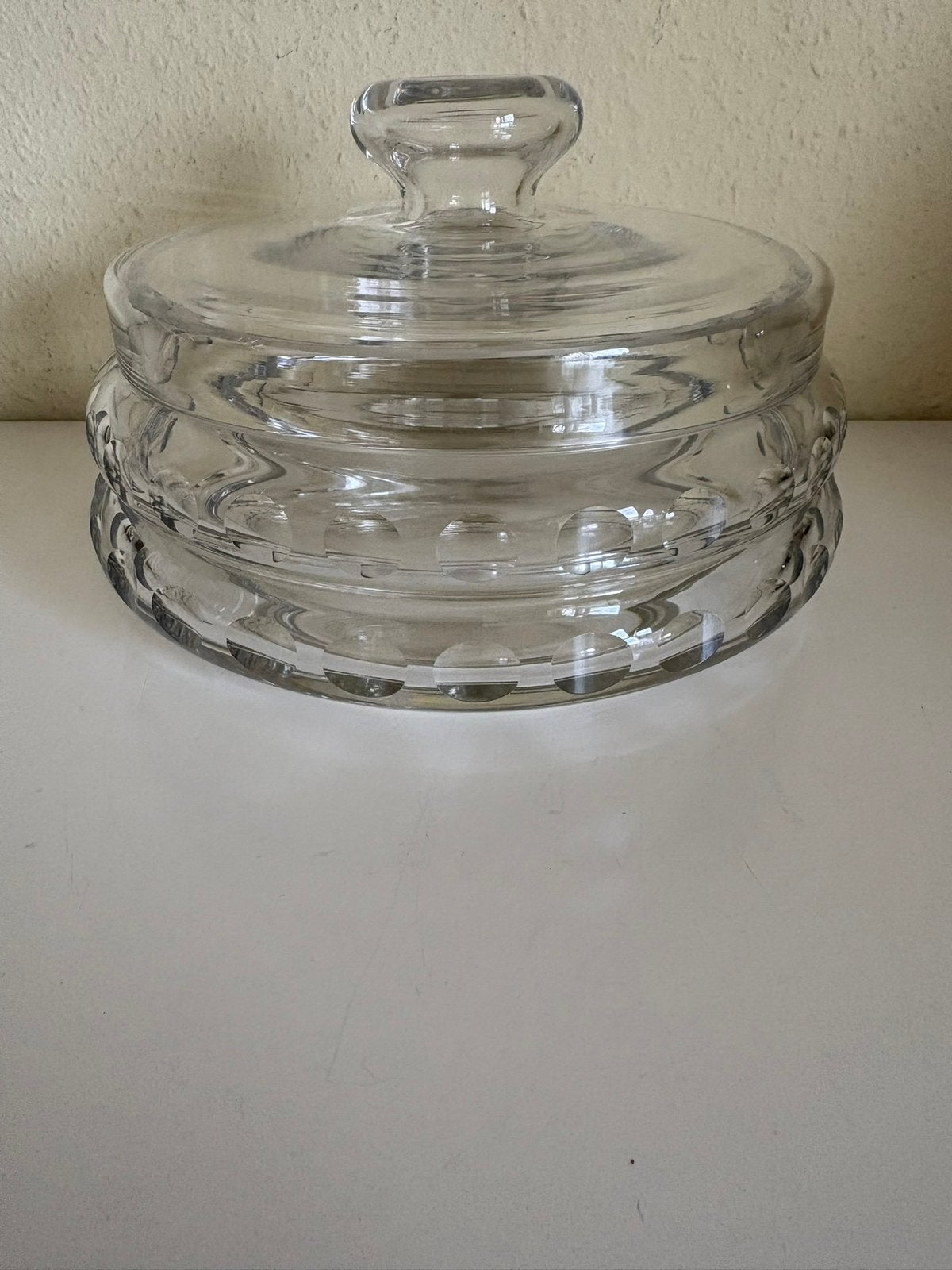 vintage bonboniere koekjesschaal kristal Krasnoyarskiy, Ophalen of Verzenden