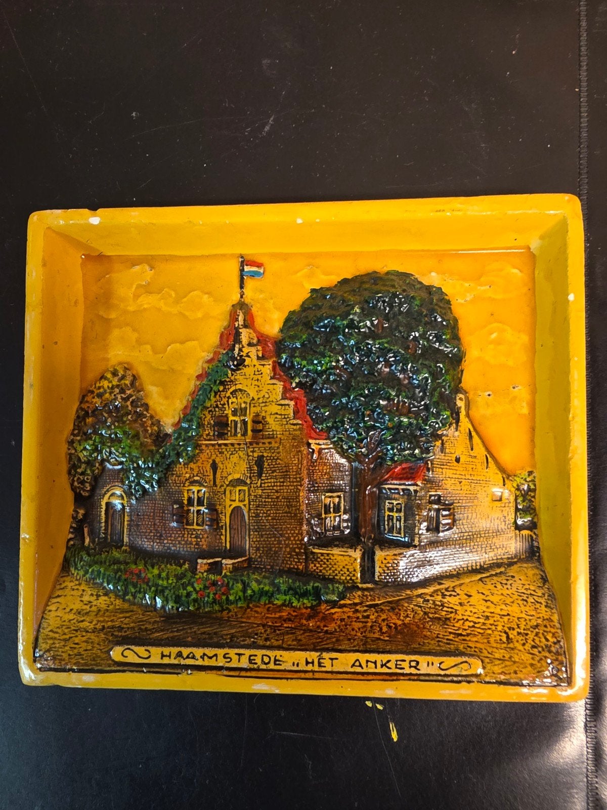 Vintage Haamstede 'Het Anker' Reliëf Wanddecoratie, Ophalen of Verzenden