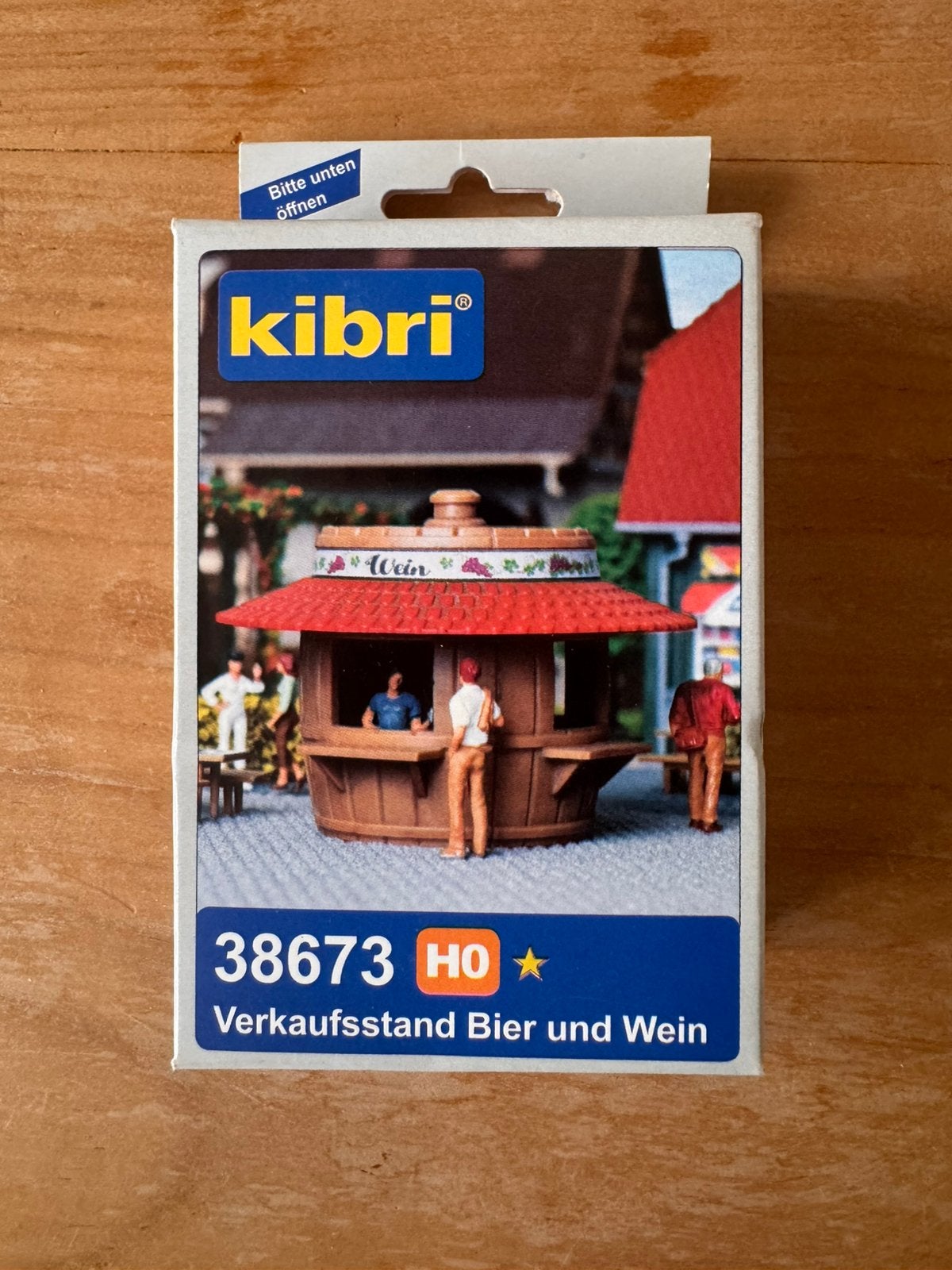 Kibri 38673 H0 Wijn en bier kraam | NIEUW, Overige merken, Gelijkstroom of Wisselstroom, Brug, Tunnel of Gebouw, Nieuw