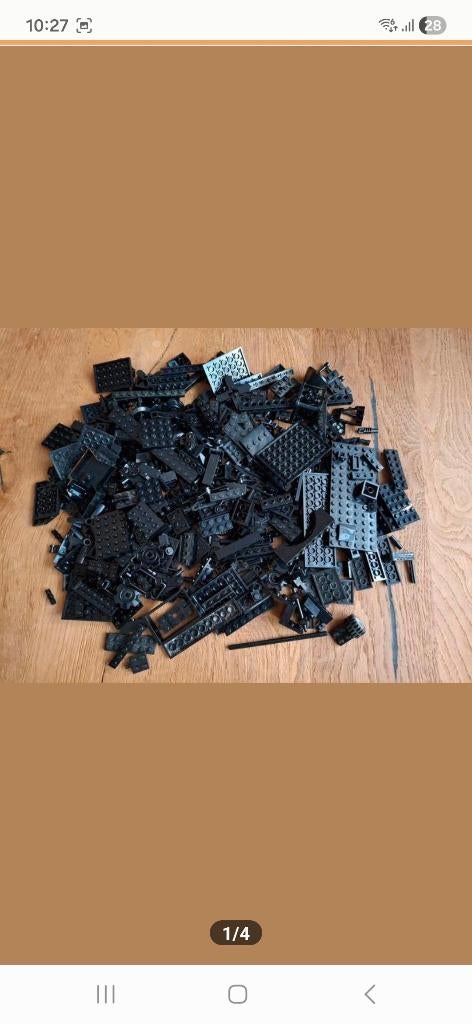 Lego kleur zwart. 0,5 kilo., Ophalen of Verzenden, Gebruikt, Losse stenen, Lego
