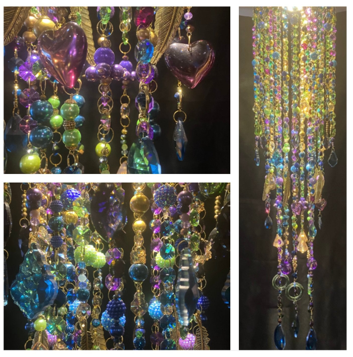 Exclusieve hanglamp 100cm. handmade lamp, plafondlamp VdlM, Kroonluchter, Inclusief lichtbron, 25 cm, Nieuw