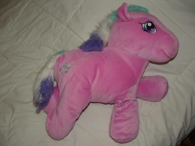 HASBRO MY LITTLE PONY VELOURS ROZE MET GROTE, Ophalen of Verzenden, Nieuw, Overige typen